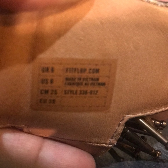 FitFlop Cha Cha Bronze/Brown Slip OnThong Sandals-Size 8 - Picture 8 of 8